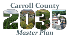 Carroll County 2035 Master Plan Logo Farm Land Municipality Ball Field and Development