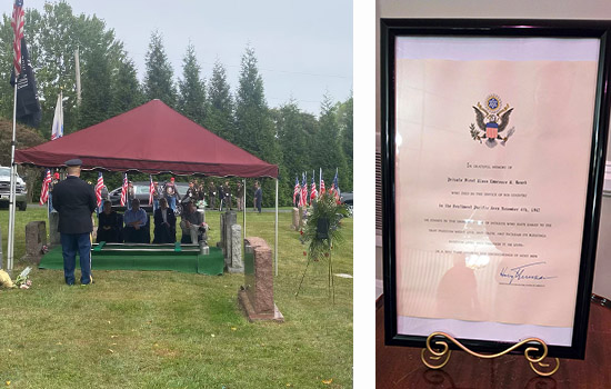 Carroll County Commissioners Proclaim  Private First-Class Lawrence Richard “Dick” Beard Heros Homecoming Day